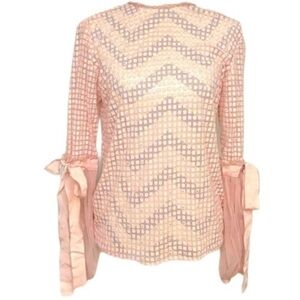 ANTHROPOLOGIE Bl^nk Bow Sleeve Blouse